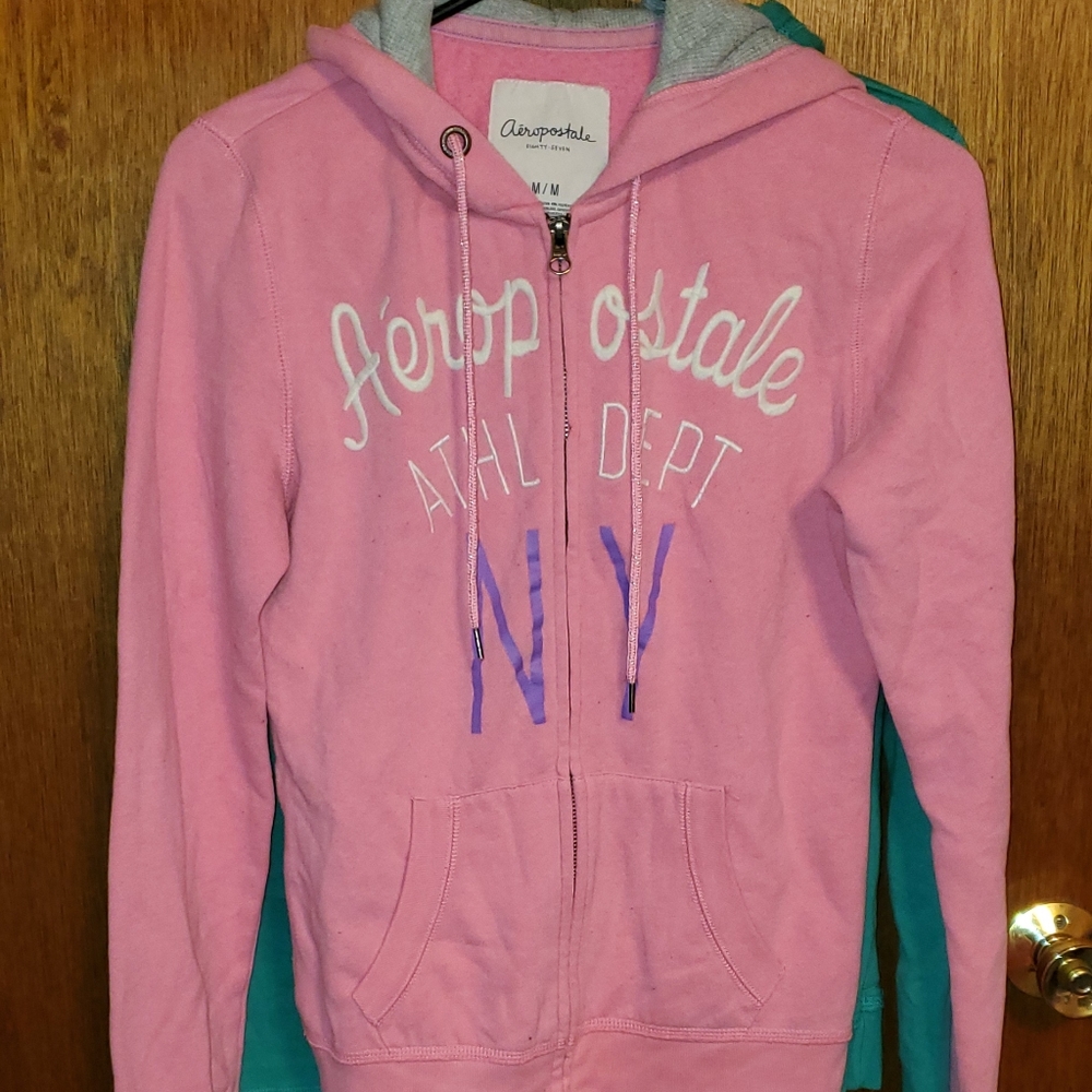 Pink zip up hoodie